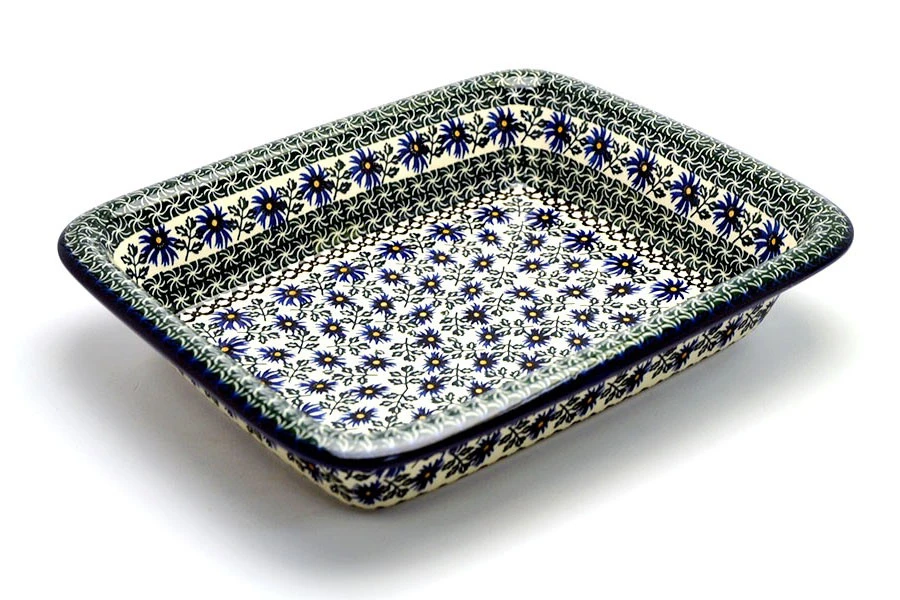 Polish Pottery Baker - Lasagna - Blue Chicory