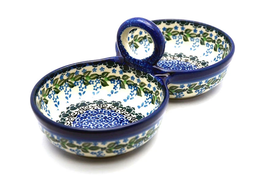 Polish Pottery Bowl - Double Serving - Wisteria