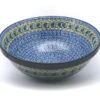 Polish Pottery Bowl - Grand Nesting (10 3/4") - Peacock Feather