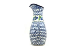 Polish Pottery Carafe - 2 1/2 Pint - Blue Berries