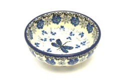 Polish Pottery Dish - Round Food Prep - Dragonfly