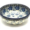 Polish Pottery Dish - Round Food Prep - Silver Lace
