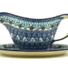 Polish Pottery Gravy Boat - Blue Yonder
