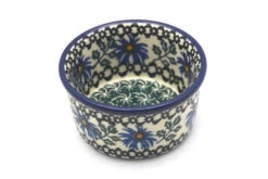 Polish Pottery Ramekin - Blue Chicory