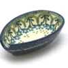 Polish Pottery Spoon Rest - Blue Spring Daisy