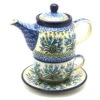 Polish Pottery Tea Time For One - Blue Bells