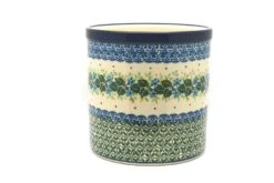Polish Pottery Utensil Holder - Ivy Trail